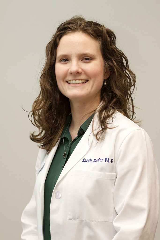 Professional headshot of PA-C Sarah Bender of The Raleigh Bone and Joint Surgery Clinic https://www.linkedin.com/in/sarah-bender-06a57a33/